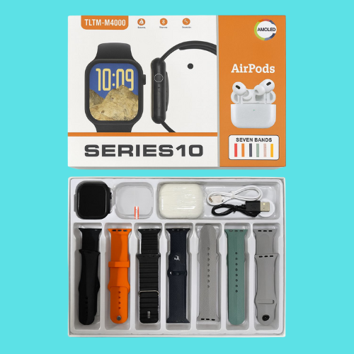 KIT SMARTWATCH TLTM-M4000 + AURICULAR INALÁMBRICO